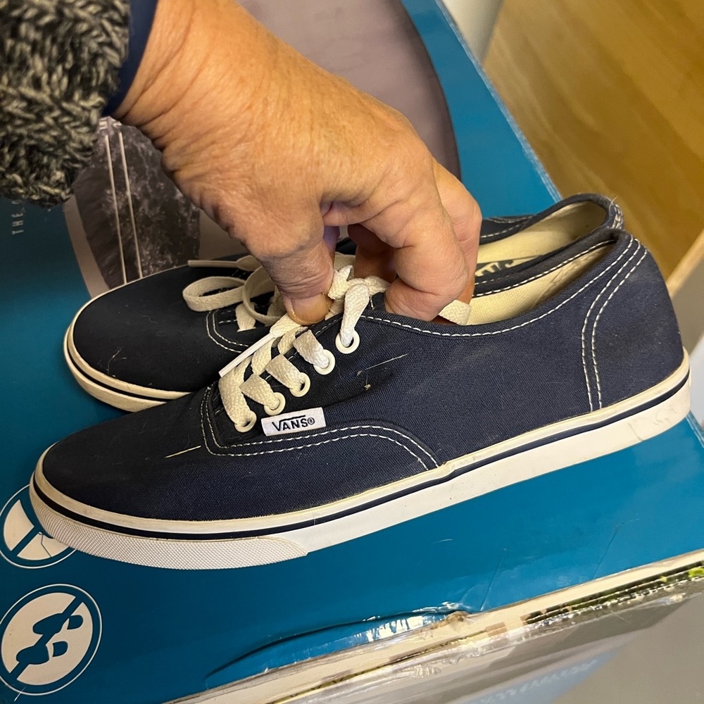 Vans Womans Denim Blue Canvas Sneakers
